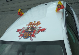 Úplný znak Moravy magnetická fólie na auto